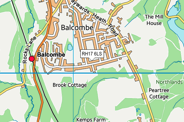 RH17 6LS map - OS VectorMap District (Ordnance Survey)