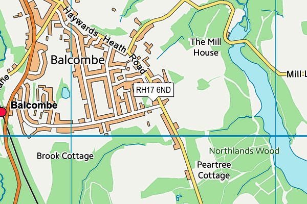 RH17 6ND map - OS VectorMap District (Ordnance Survey)