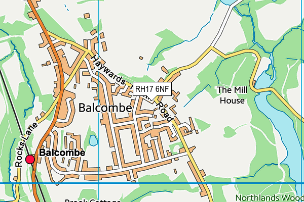 RH17 6NF map - OS VectorMap District (Ordnance Survey)