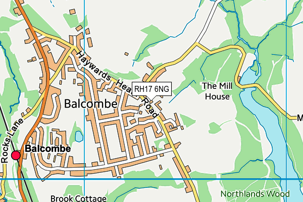 RH17 6NG map - OS VectorMap District (Ordnance Survey)