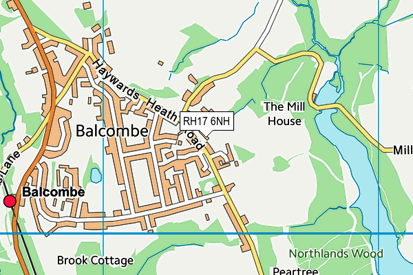 RH17 6NH map - OS VectorMap District (Ordnance Survey)