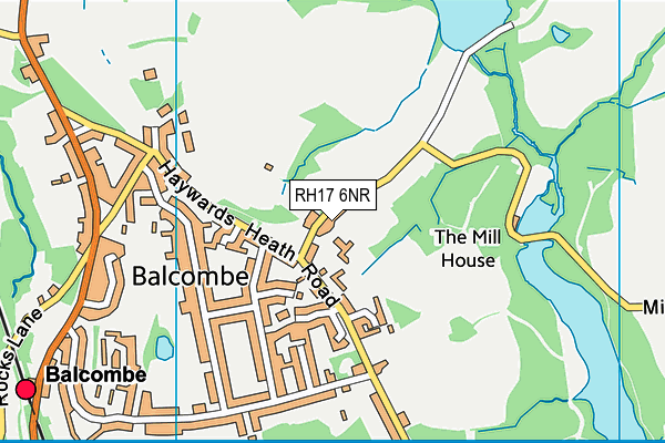 RH17 6NR map - OS VectorMap District (Ordnance Survey)