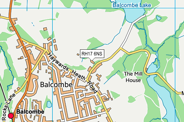 RH17 6NS map - OS VectorMap District (Ordnance Survey)