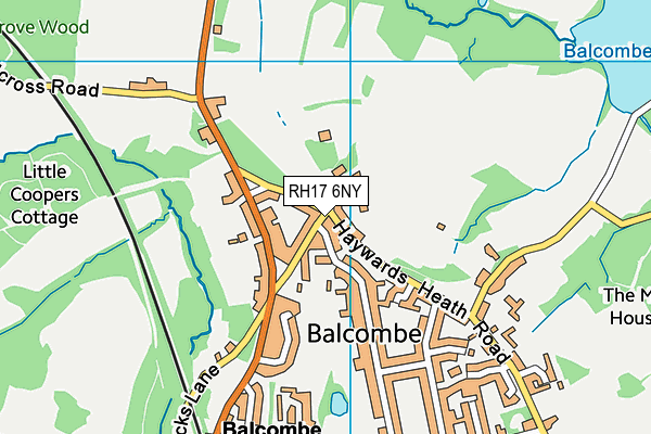 RH17 6NY map - OS VectorMap District (Ordnance Survey)