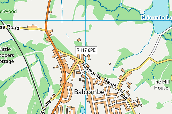 RH17 6PE map - OS VectorMap District (Ordnance Survey)