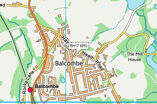 RH17 6PG map - OS VectorMap District (Ordnance Survey)