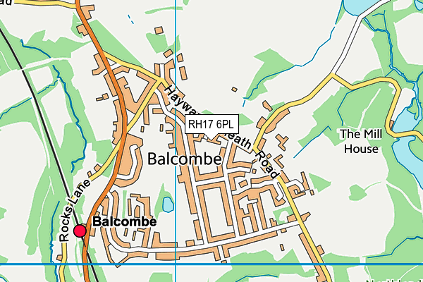 RH17 6PL map - OS VectorMap District (Ordnance Survey)