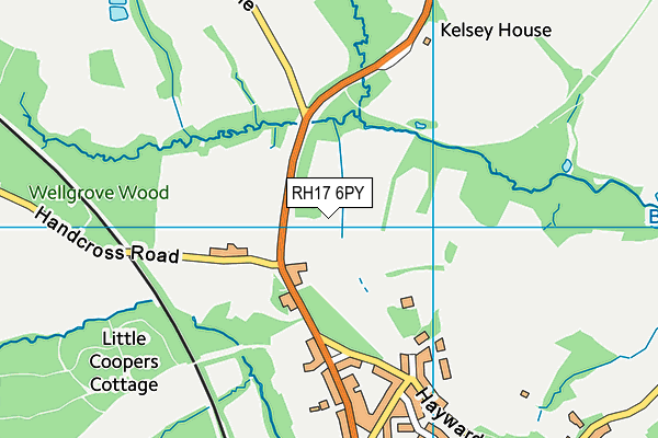 RH17 6PY map - OS VectorMap District (Ordnance Survey)