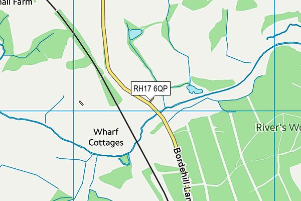 RH17 6QP map - OS VectorMap District (Ordnance Survey)