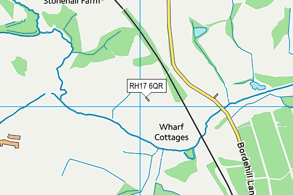 RH17 6QR map - OS VectorMap District (Ordnance Survey)