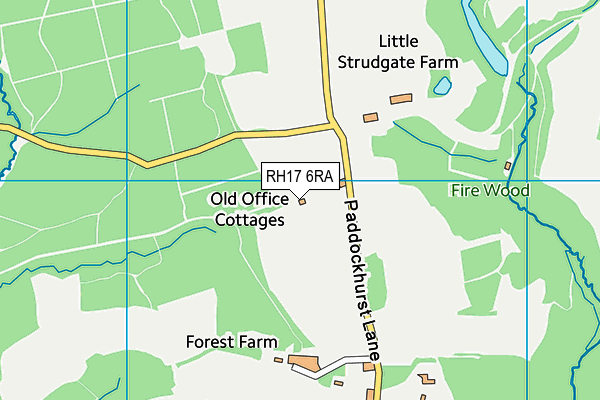 RH17 6RA map - OS VectorMap District (Ordnance Survey)