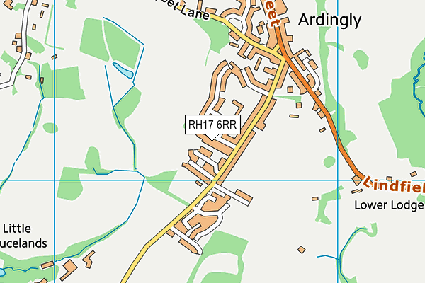 RH17 6RR map - OS VectorMap District (Ordnance Survey)