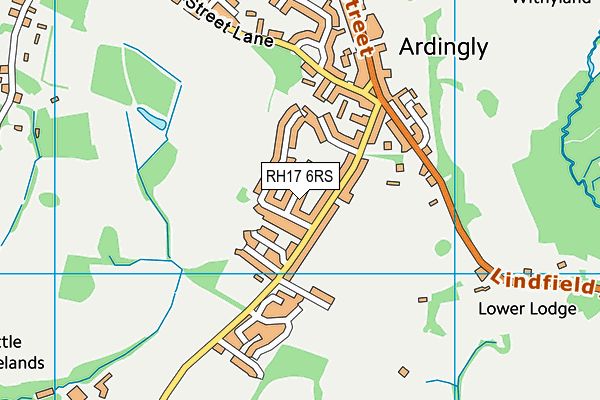 RH17 6RS map - OS VectorMap District (Ordnance Survey)