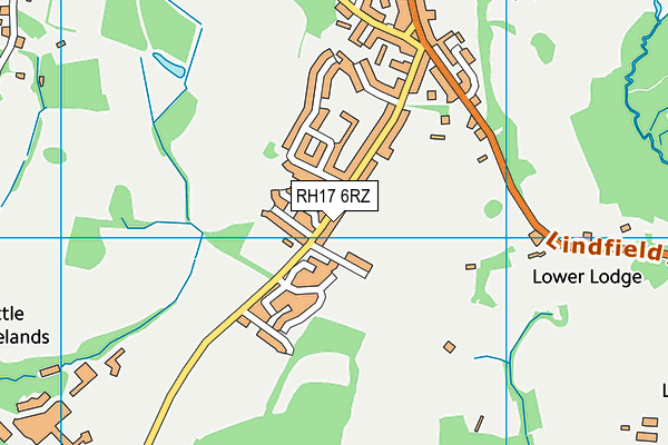 RH17 6RZ map - OS VectorMap District (Ordnance Survey)
