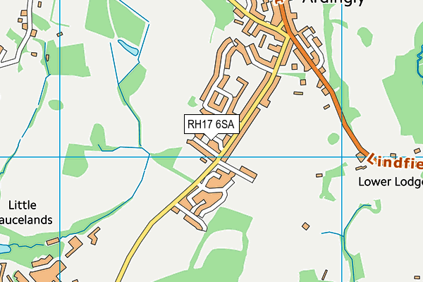 RH17 6SA map - OS VectorMap District (Ordnance Survey)