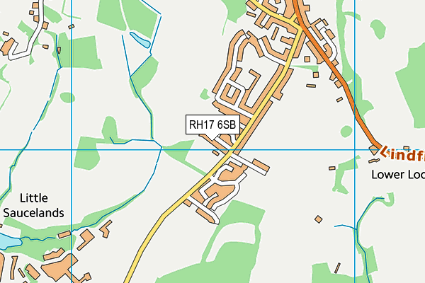 RH17 6SB map - OS VectorMap District (Ordnance Survey)