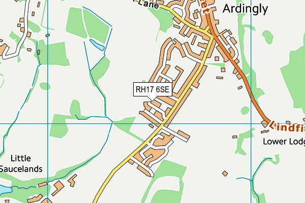 RH17 6SE map - OS VectorMap District (Ordnance Survey)