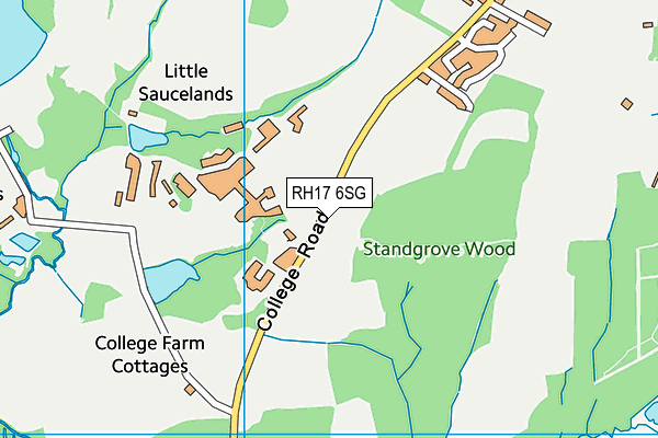 RH17 6SG map - OS VectorMap District (Ordnance Survey)