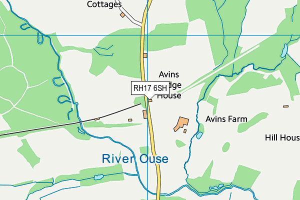 RH17 6SH map - OS VectorMap District (Ordnance Survey)