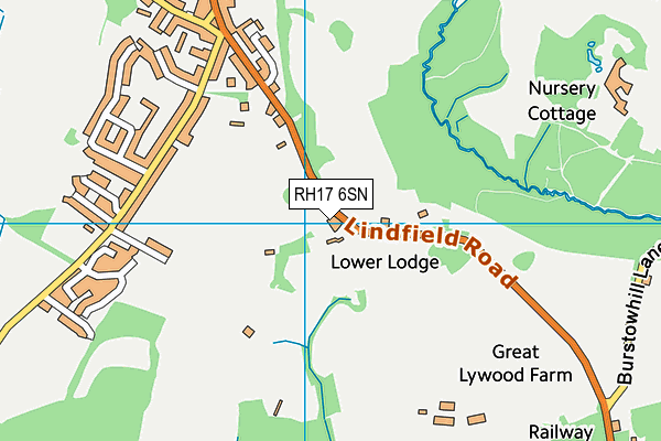 RH17 6SN map - OS VectorMap District (Ordnance Survey)