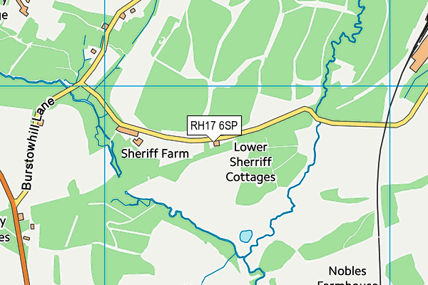 RH17 6SP map - OS VectorMap District (Ordnance Survey)