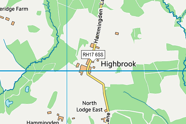 RH17 6SS map - OS VectorMap District (Ordnance Survey)