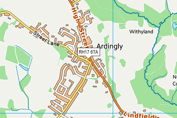 RH17 6TA map - OS VectorMap District (Ordnance Survey)