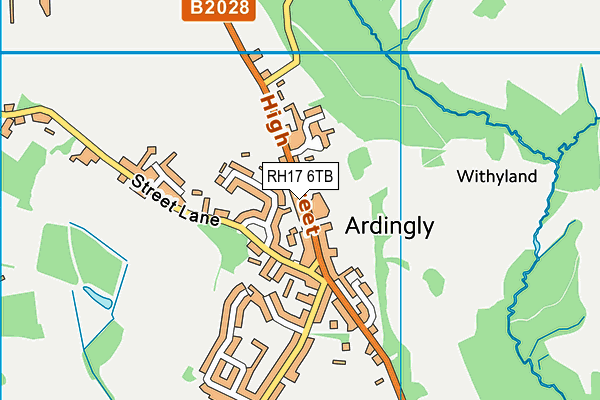 RH17 6TB map - OS VectorMap District (Ordnance Survey)