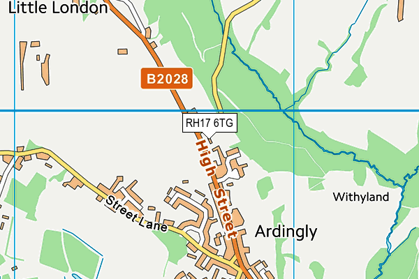 RH17 6TG map - OS VectorMap District (Ordnance Survey)