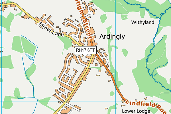 RH17 6TT map - OS VectorMap District (Ordnance Survey)