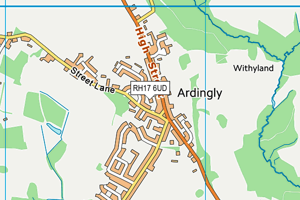 RH17 6UD map - OS VectorMap District (Ordnance Survey)