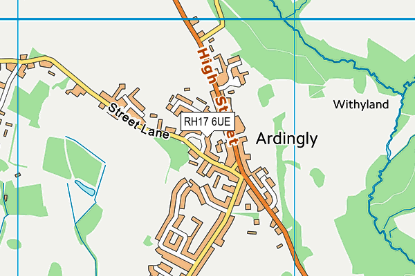 RH17 6UE map - OS VectorMap District (Ordnance Survey)