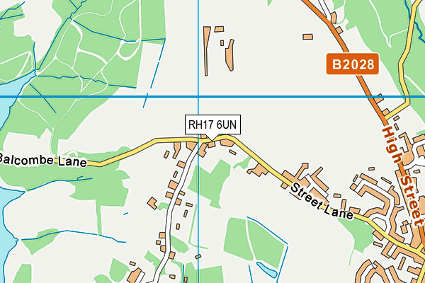 RH17 6UN map - OS VectorMap District (Ordnance Survey)