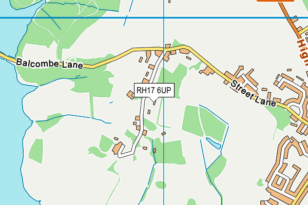 RH17 6UP map - OS VectorMap District (Ordnance Survey)