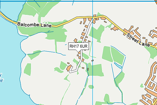 RH17 6UR map - OS VectorMap District (Ordnance Survey)