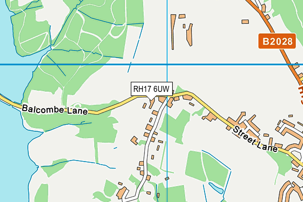 RH17 6UW map - OS VectorMap District (Ordnance Survey)