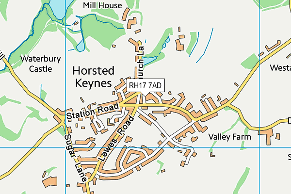 RH17 7AD map - OS VectorMap District (Ordnance Survey)