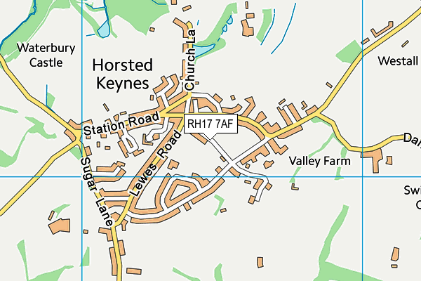 Horsted Keynes Recreation Ground map (RH17 7AF) - OS VectorMap District (Ordnance Survey)