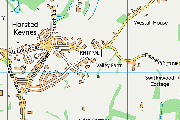 RH17 7AL map - OS VectorMap District (Ordnance Survey)
