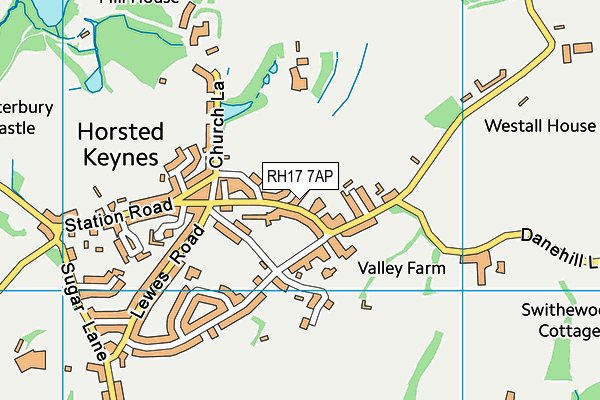 RH17 7AP map - OS VectorMap District (Ordnance Survey)