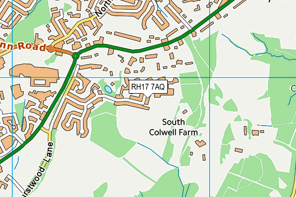 RH17 7AQ map - OS VectorMap District (Ordnance Survey)