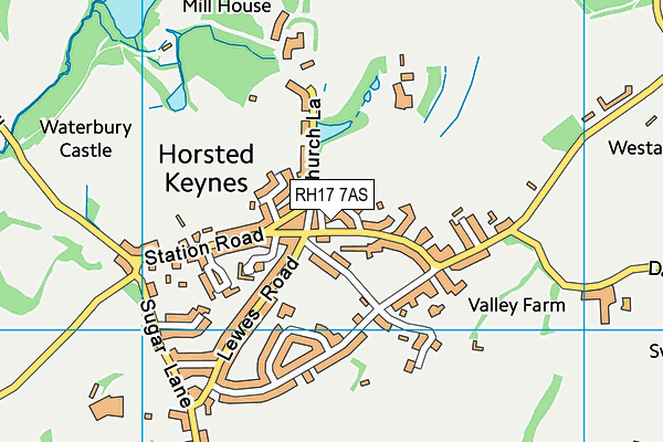 RH17 7AS map - OS VectorMap District (Ordnance Survey)