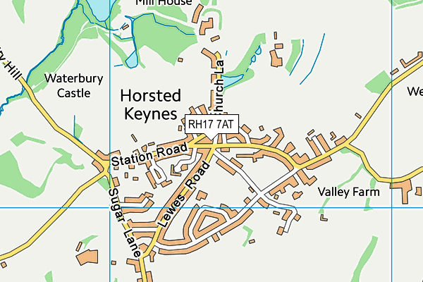 RH17 7AT map - OS VectorMap District (Ordnance Survey)