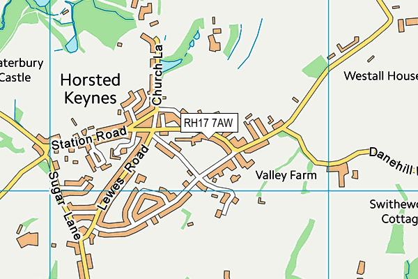 Horsted Keynes Cricket Club map (RH17 7AW) - OS VectorMap District (Ordnance Survey)