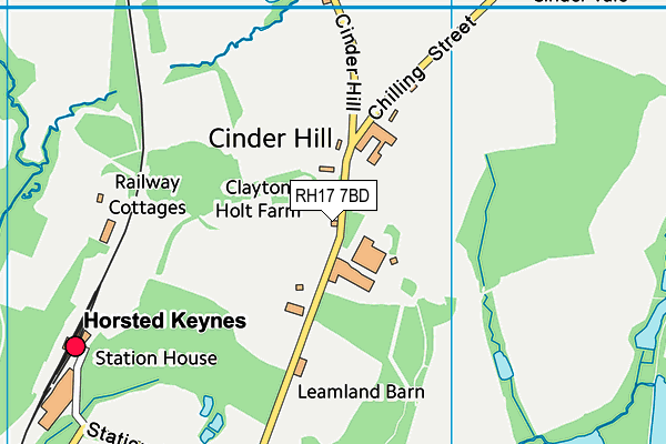 RH17 7BD map - OS VectorMap District (Ordnance Survey)