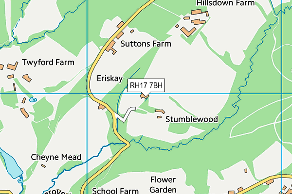 RH17 7BH map - OS VectorMap District (Ordnance Survey)