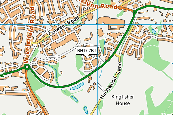 RH17 7BJ map - OS VectorMap District (Ordnance Survey)