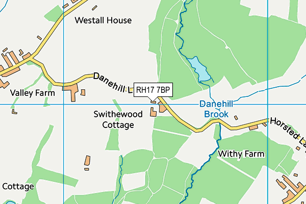 RH17 7BP map - OS VectorMap District (Ordnance Survey)