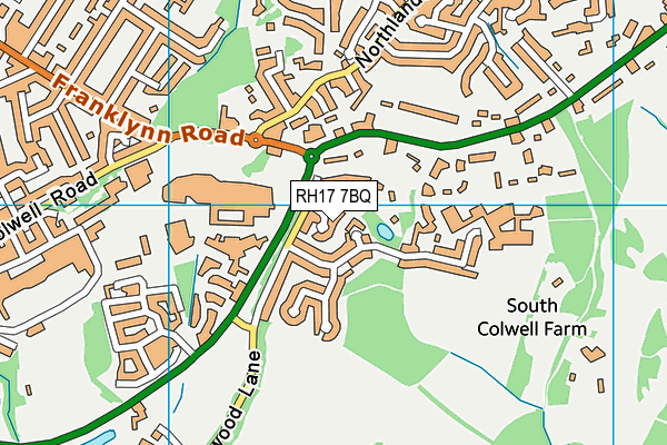 RH17 7BQ map - OS VectorMap District (Ordnance Survey)