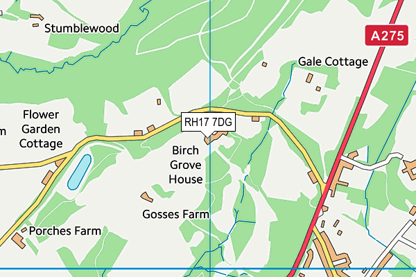 RH17 7DG map - OS VectorMap District (Ordnance Survey)